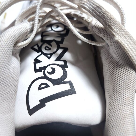 Pokemon Sneakers Adidas Advantage Mens Size 9.5White Leather Trainers FW6670 - Picture 3 of 11